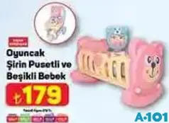 UÇAR OYUNCAK ŞİRİN PUSETLİ VE BEŞİKLİ BEBEK